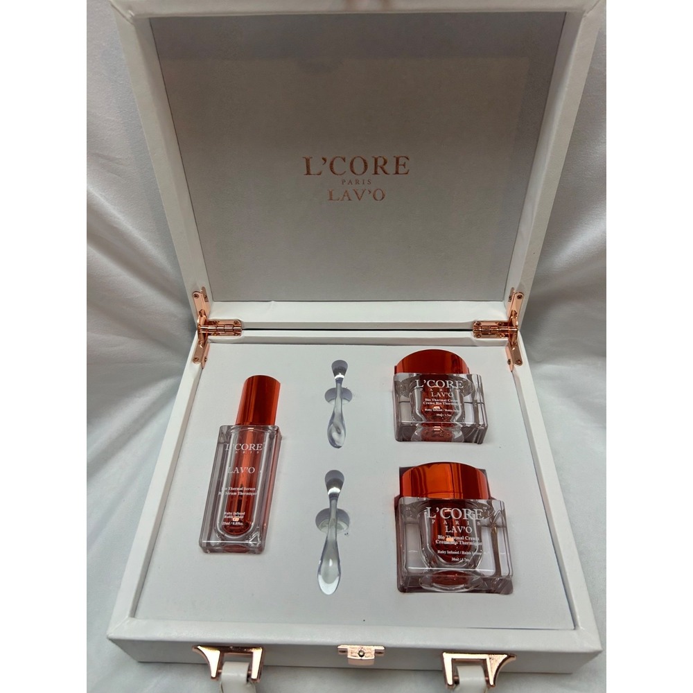 L'Core Paris Lav'o Bio Thermal Cream Serum Mask w/ Case Lav'o Gift Set